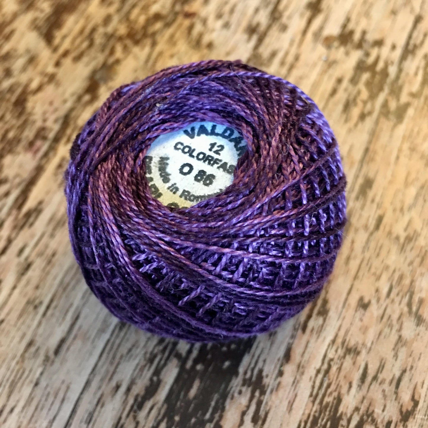 Valdani Perle Cotton Size 12 - O86 Ripened Plum
