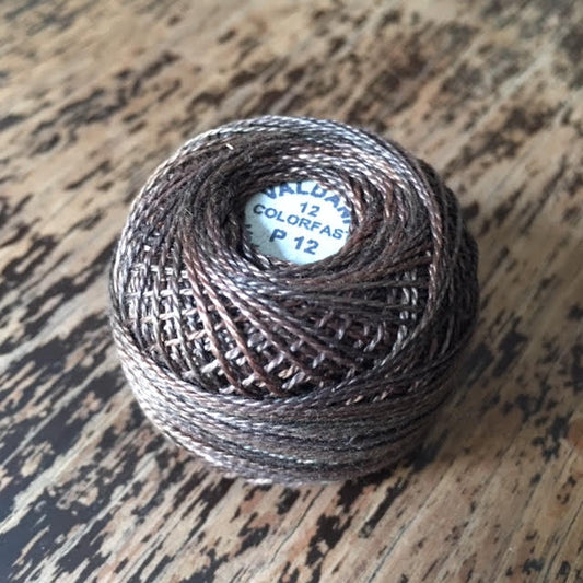 Valdani Perle Cotton Size 12 - P12 Brown