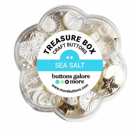 Button #102 - Treasure Box - Sea Salt