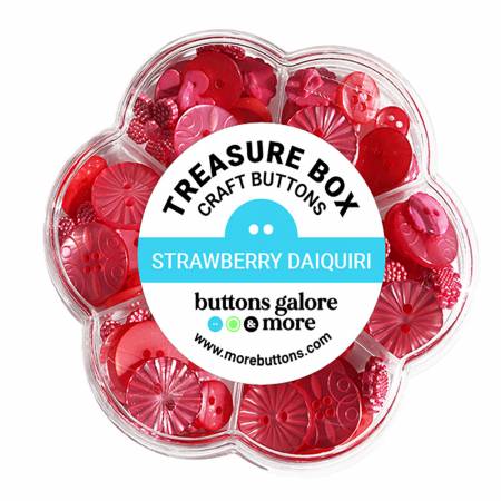 Button #101 - Treasure Box - Strawberry Daquiri