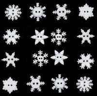 Button #2892 - Sew-Thru Snowflakes