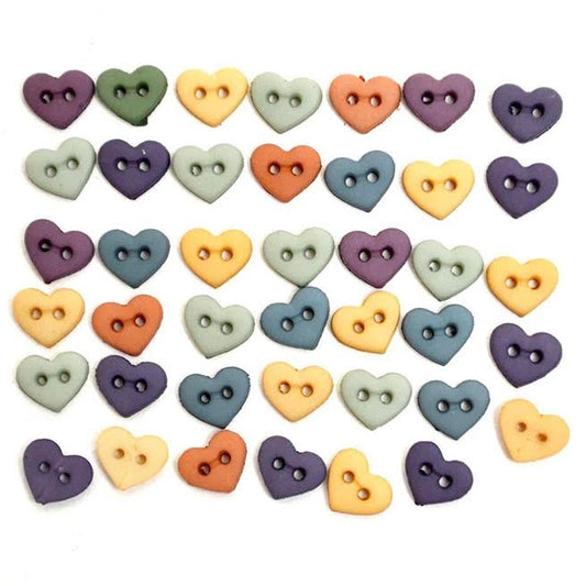 Button #2897 - Micro Hearts Romance