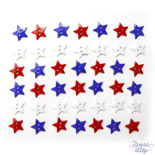 Button #4541 - Star Spangled