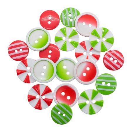 Button #4840 - Colors of Christmas