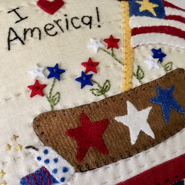 Button #4541 - Micro Stars Patriotic - Mini Pack