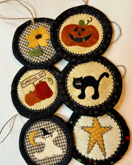 Round Halloween - Finished Ornaments