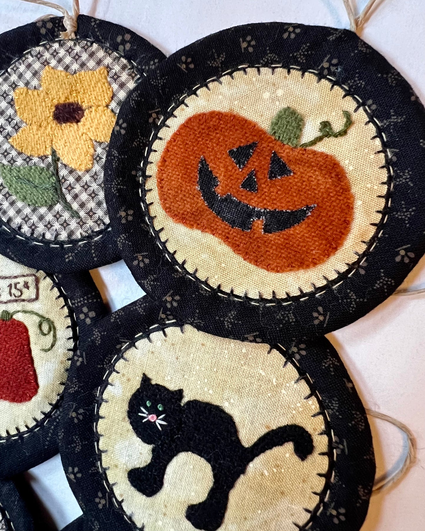 Round Halloween - Finished Ornaments