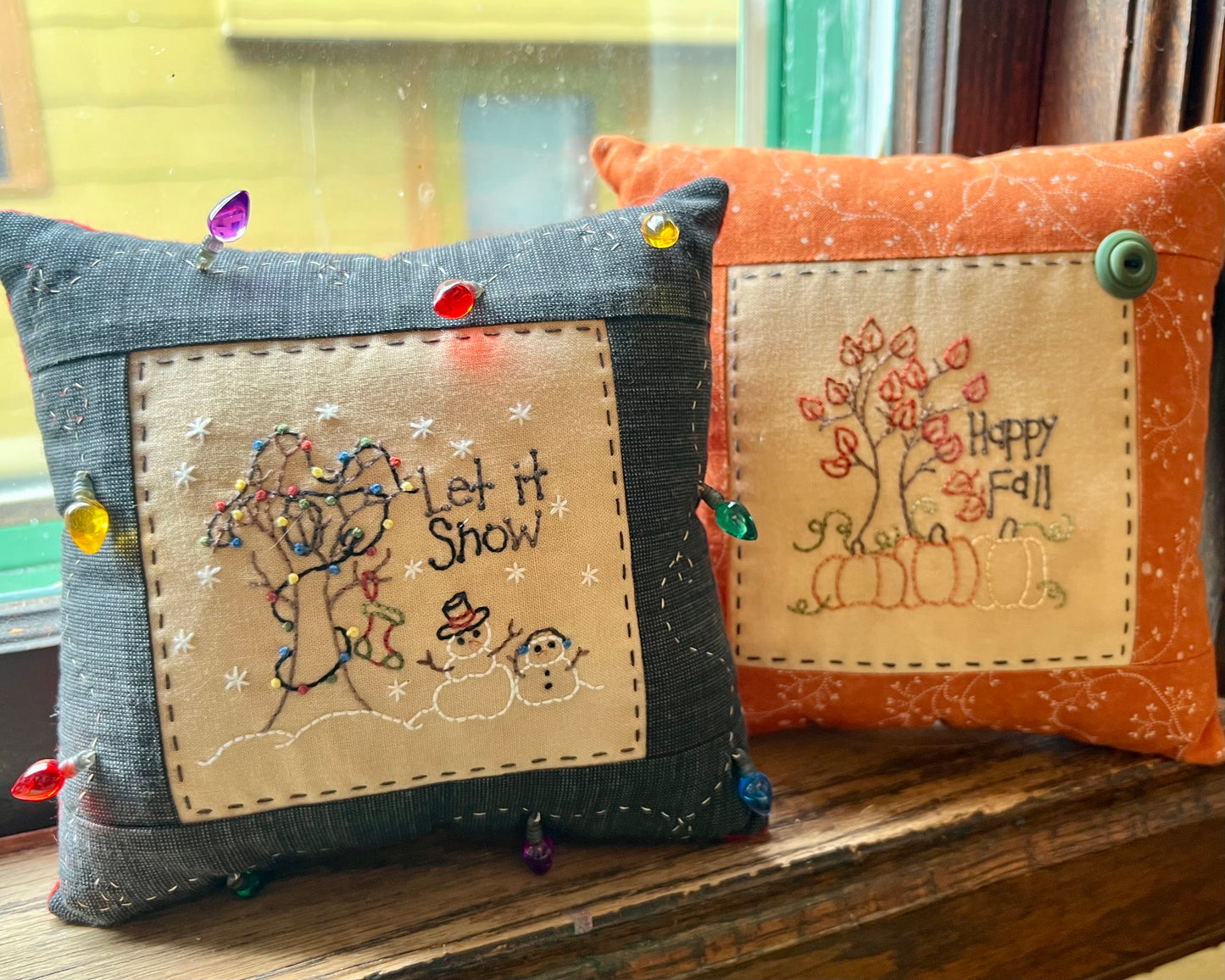 Seasons - Finished Sample Pillows
