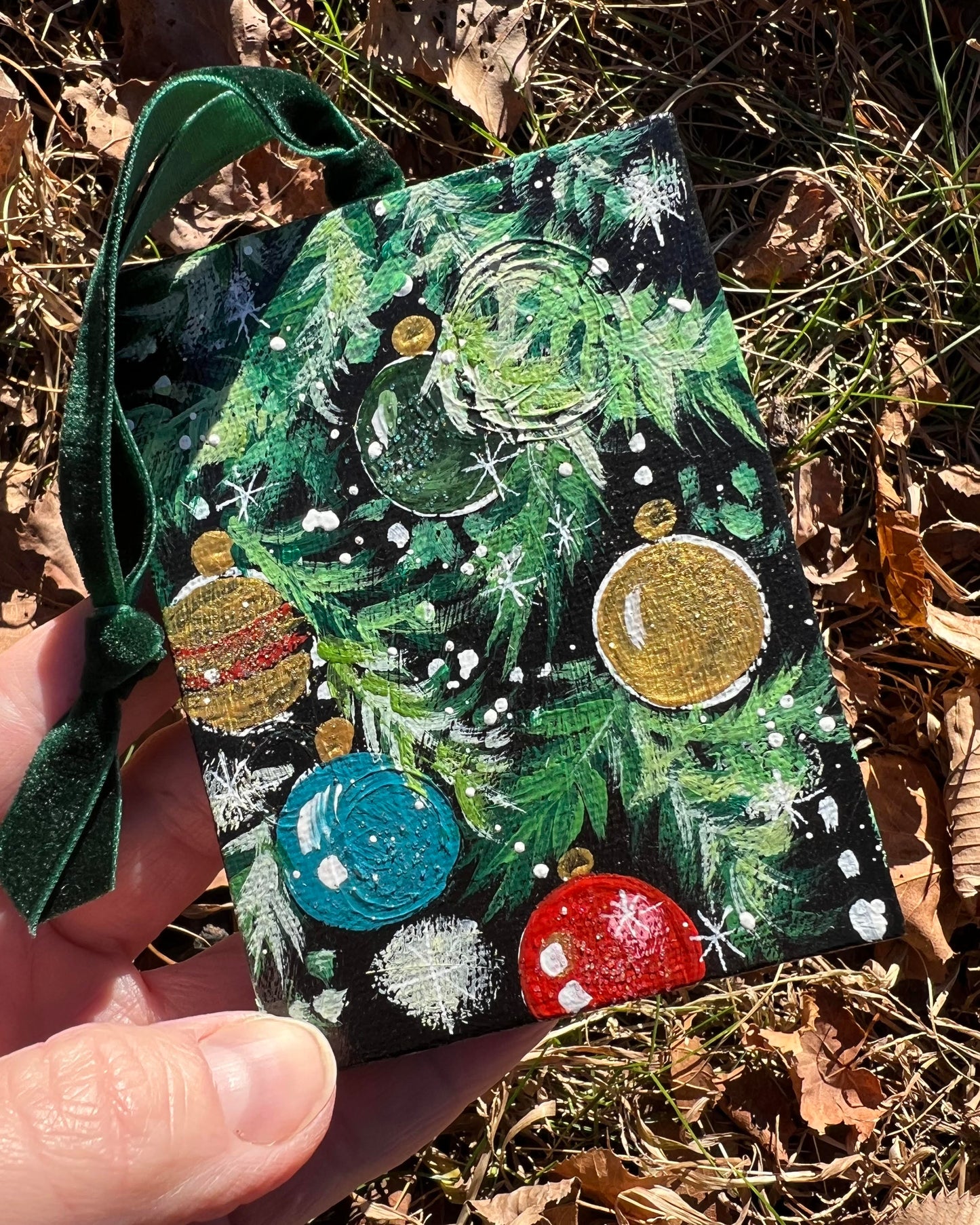 Silver & Gold Hand Painted Ornaments