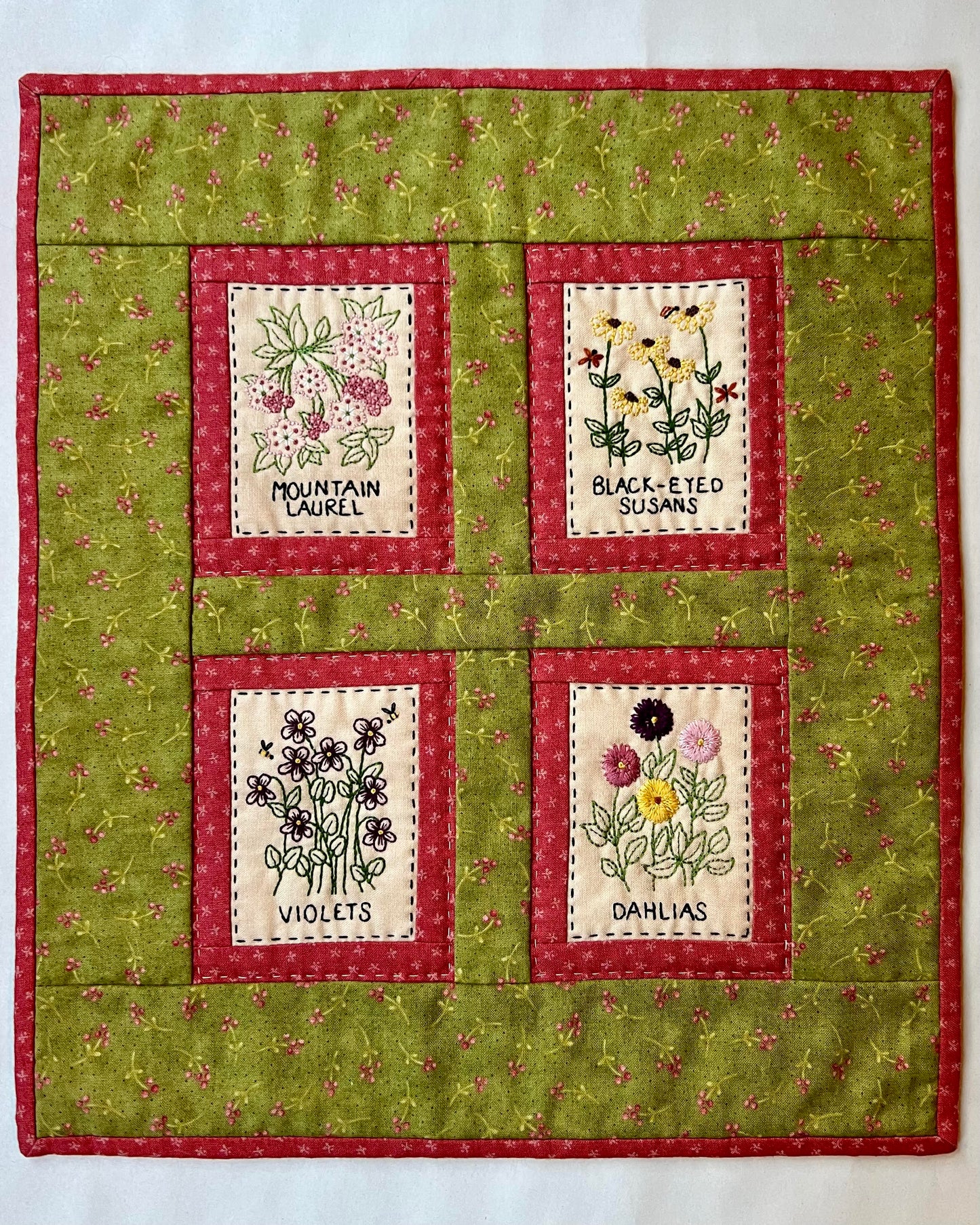 Wildflower Sampler - Finished Sample