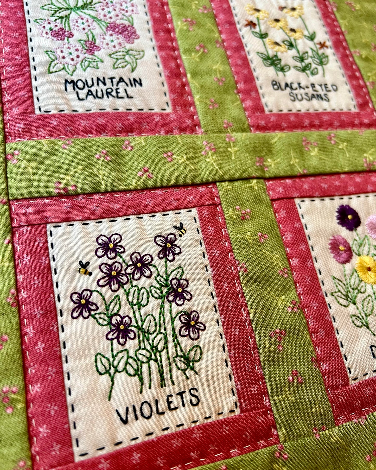 Wildflower Sampler - Finished Sample