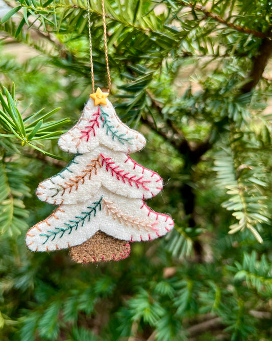 Wooly Pine - Tree Ornament - Finished Sample