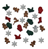 Button #1168 - Christmas Miniatures