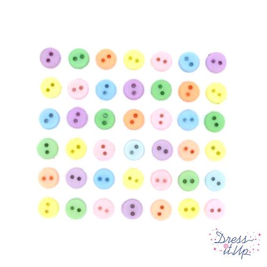 Button #1348 - Tiny Pastel – Blueberry Backroads