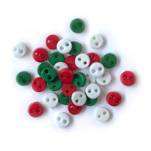 Button #1801 - Christmas Micro