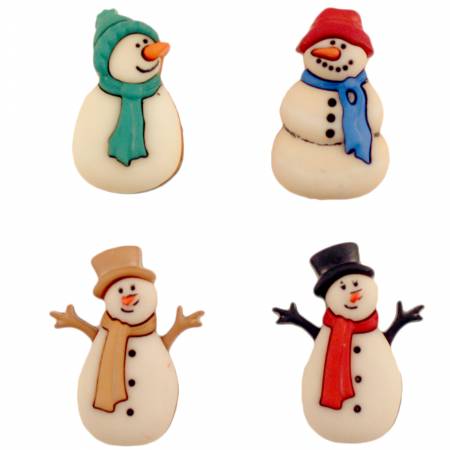 Button #4791 - Old Fashioned Snowmen