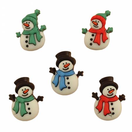 Button #4792 - Jolly Snowmen
