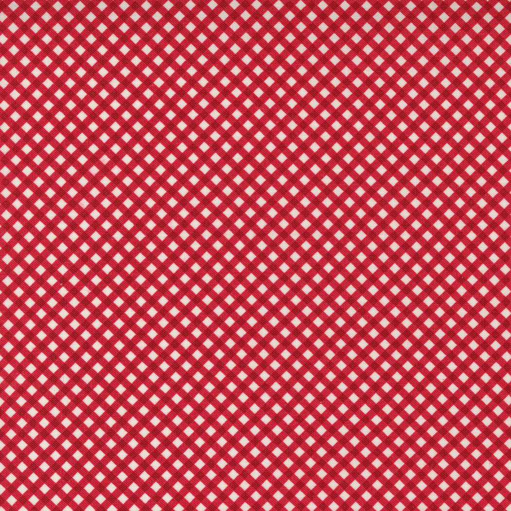 Fabric #55575 12 - Diagonal Plaid Red - Flirt