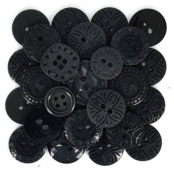 Button #62 - Color Me Black