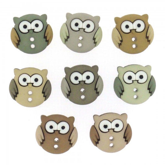 Button #6930 - Sew Cute Owls