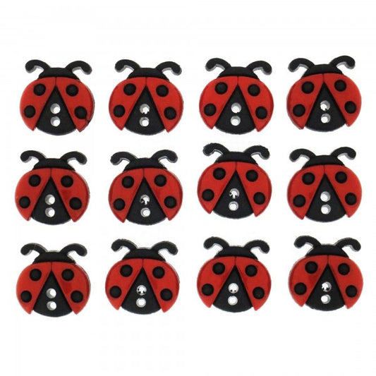 Button #6940 - Sew Cute Ladybugs