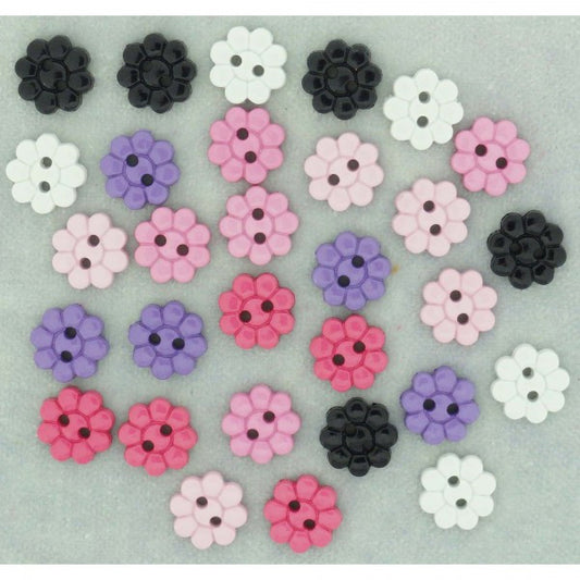 Button #6081 - Flower Frenzy