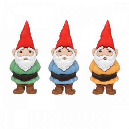Button #7696 - Garden Gnomes