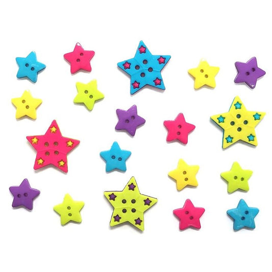 Button #8996 - Shooting Stars