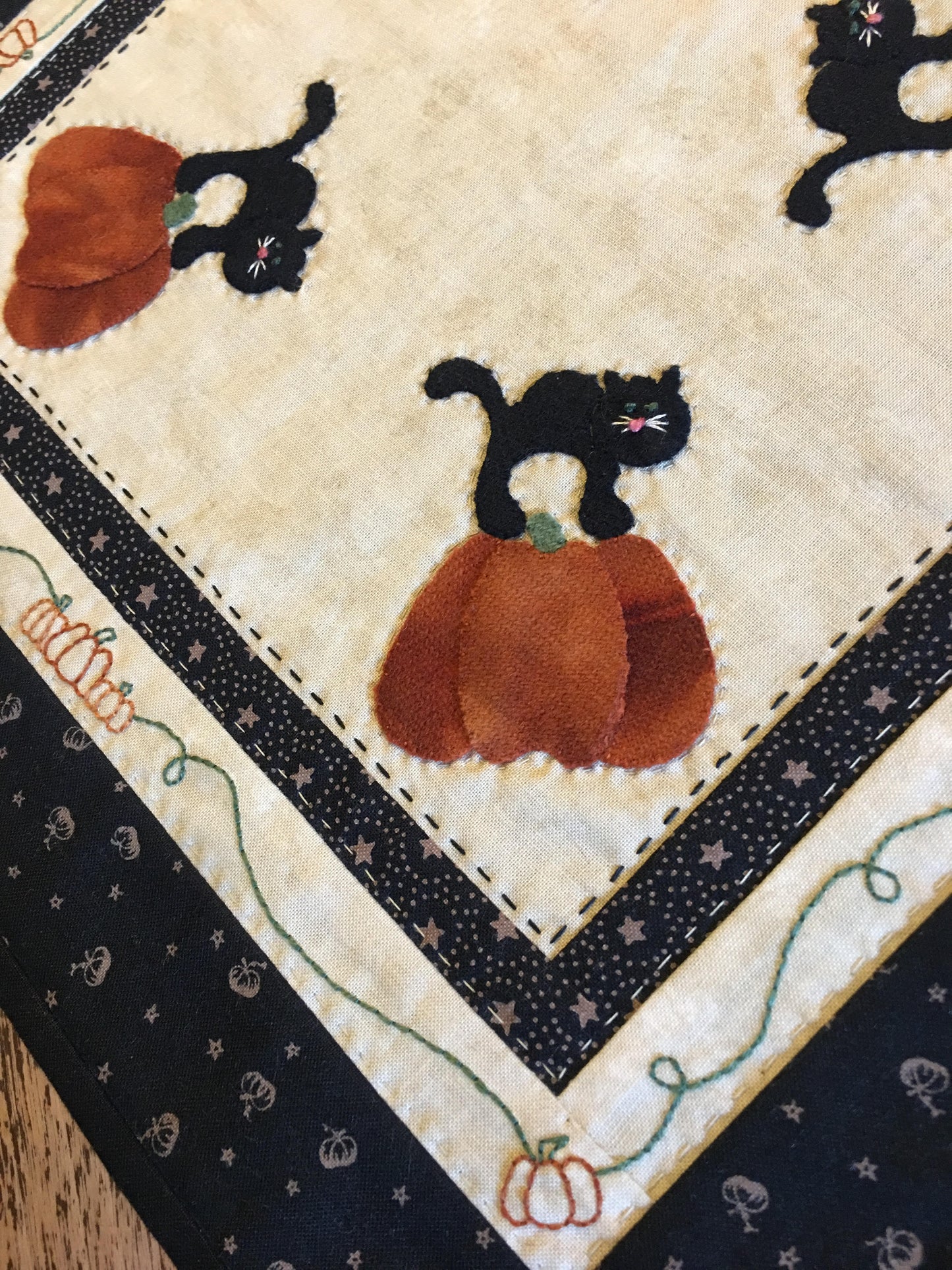 Pattern #044 - Black Cat Candle Mat