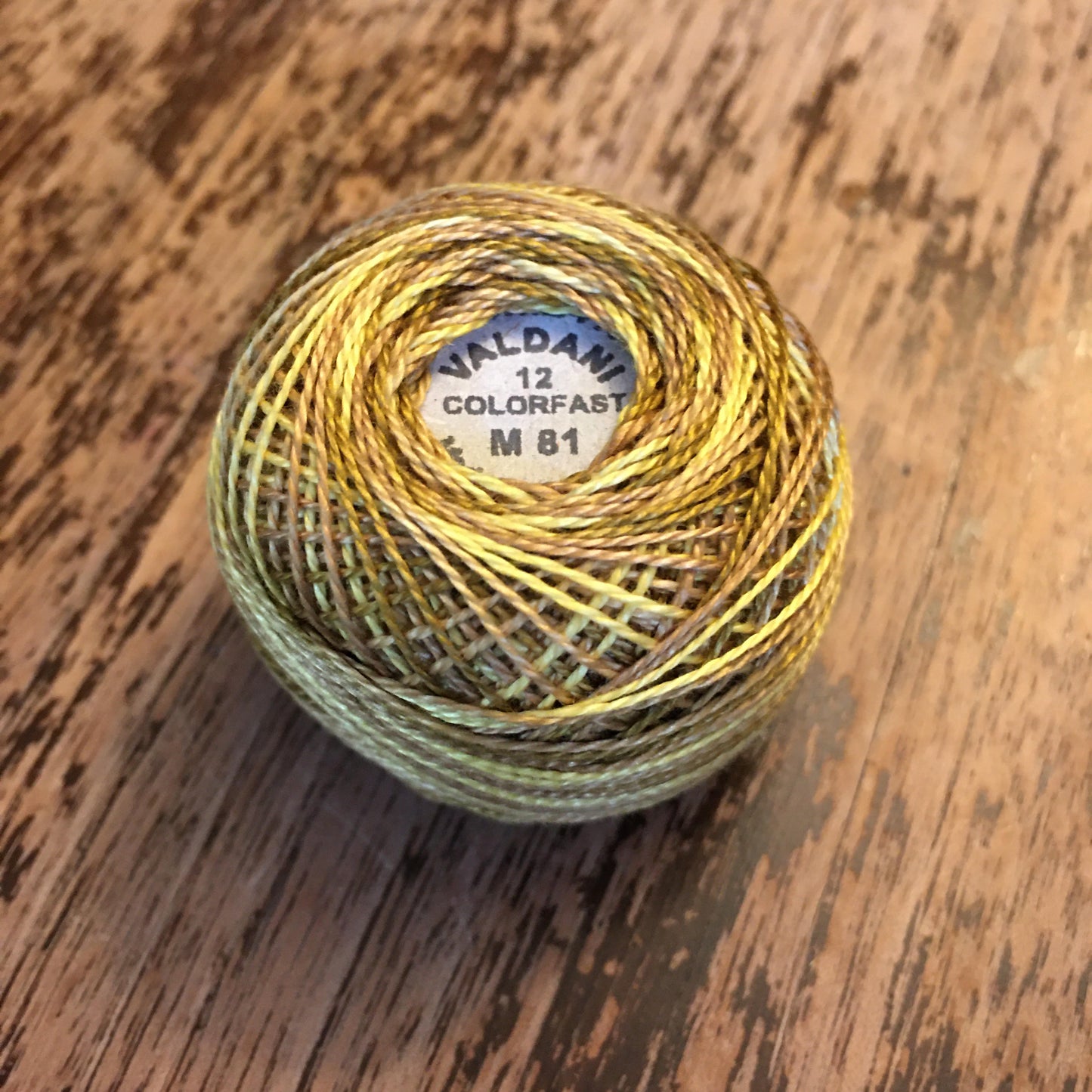 Valdani Perle Cotton Size 12 - M81 Backyard Honeycomb