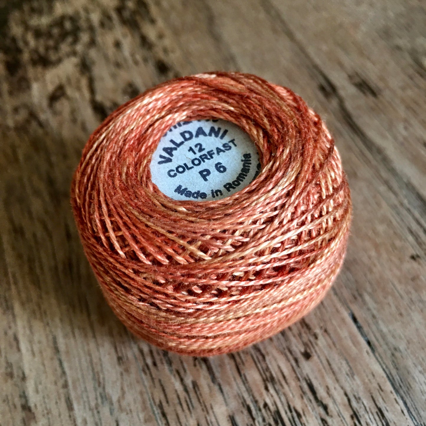 Valdani Perle Cotton Size 12 - P6 Rusted Orange